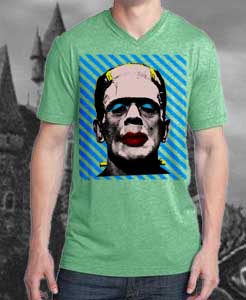 Middle Cat T-Shirt: Pop Art, Frankenstein in drag, Warhol style